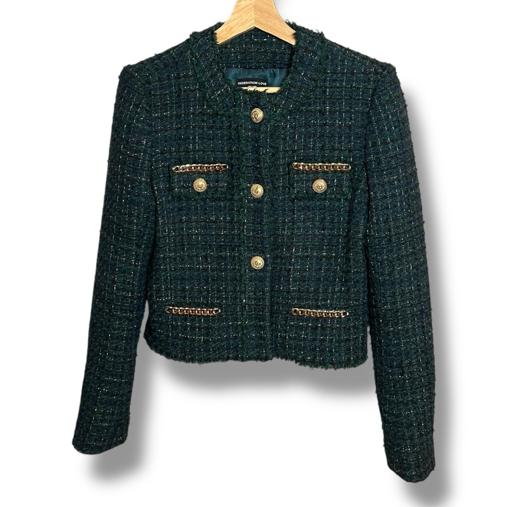 GENERATION LOVE SERENA CHAIN TWEED BLAZER SMALL